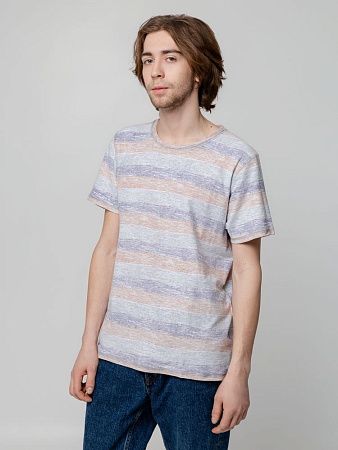 Футболка мужская Rayet двусторонняя, оранжевая с фиолетовым, размер S