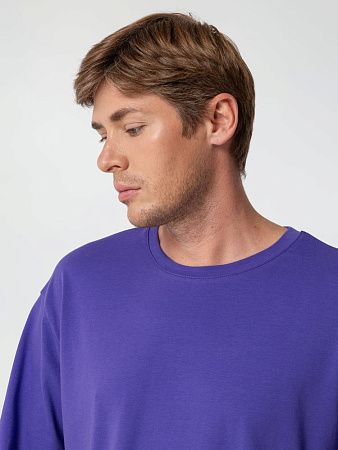 Футболка унисекс оверсайз Street Vibes, фиолетовая, размер XL/2XL