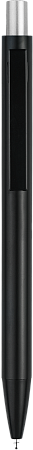 Ручка OKS MIRROR Черная с серебристым 1140.06