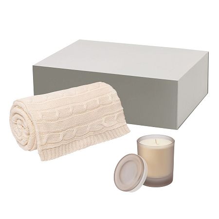 Подарочный набор Mizu, Fado (свеча, плед)