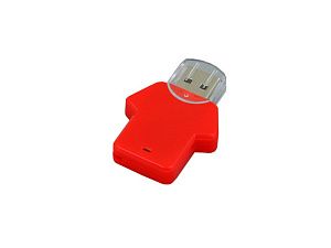 USB 3.0- флешка на 64 Гб в виде футболки, цвет: красный