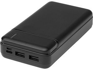 Портативное зарядное устройство «Loop», 20000 mAh, цвет: черный