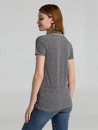 Рубашка поло женская Paname Women, черный меланж, размер M