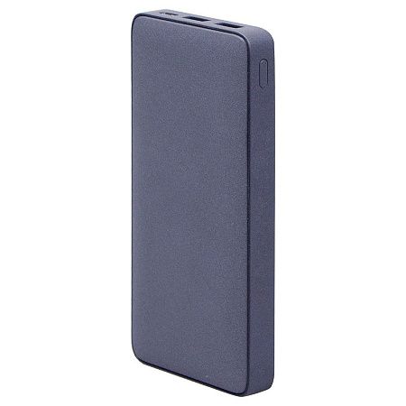 Внешний аккумулятор (powerbank) «WeCharge Velvet», 10 000 mAH, 5V -2A , c цифровым дисплеем для контроля заряда, темно-синий