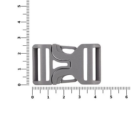 Застежка-пряжка Fibbia, серая