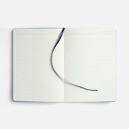 Ежедневник Doppio, недатированный, синий с голубым