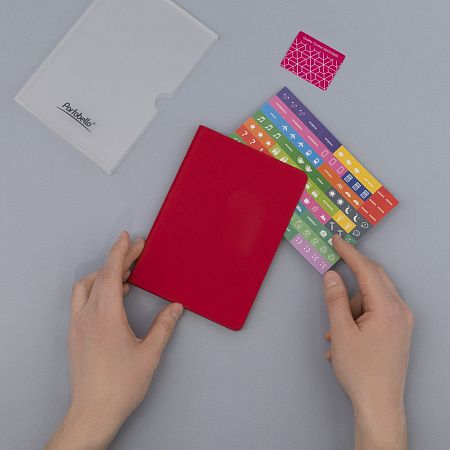 Ежедневник Spark mini A6 недатированный, красный