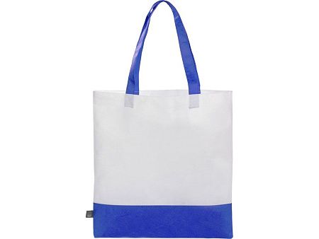 Сумка-шоппер двухцветная Reviver из нетканого переработанного материала RPET