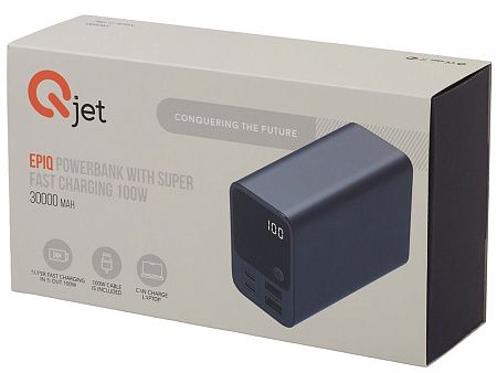 Внешний аккумулятор для ноутбуков «EpIQ», 100 Вт, 30000 mAh