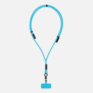 Кабель-ланьярд energyFlex Power Delivery 60 Вт, голубой