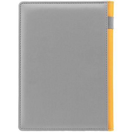 Ежедневник Spain Shall на заказ, недатированный, серый с желтым