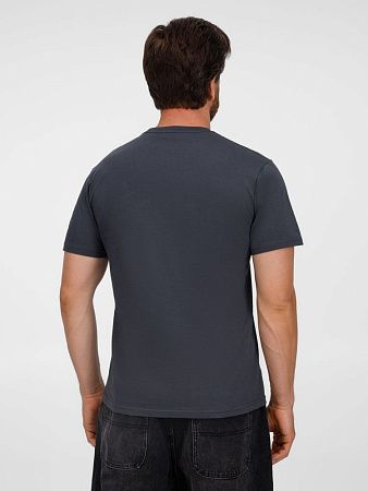 Футболка унисекс T-Bolka 180, темно-серая, размер XS