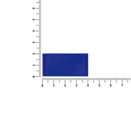 Лейбл из ПВХ Dzeta, S, синий