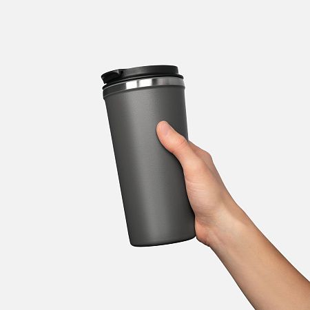 Термокружка вакуумная Palermo, светло-серая