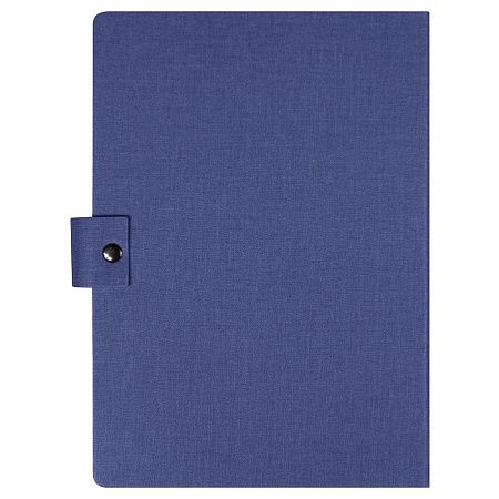 Блокнот А5 Tasmania,  в твердой обложке со стикерами в линейку, синий