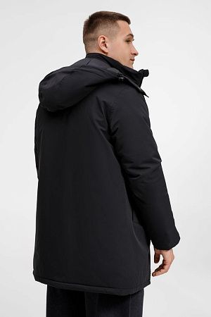 Куртка-парка унисекс Sfera, черная, размер XXL