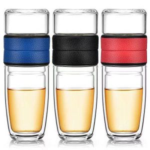 Бутылка с инфузером для чая, 500 мл (цвета на выбор)