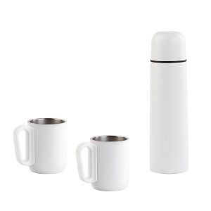 Набор "Гейзер" (термос, 2 кружки), покрытие пудра