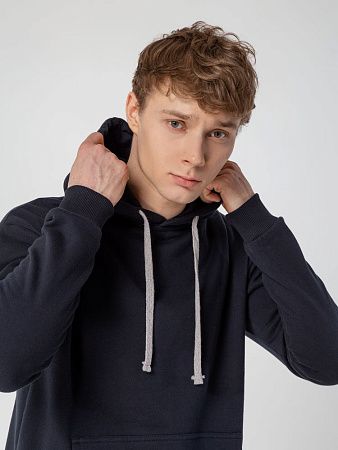 Толстовка с капюшоном Unit Kirenga Heavy, темно-синяя, размер XS