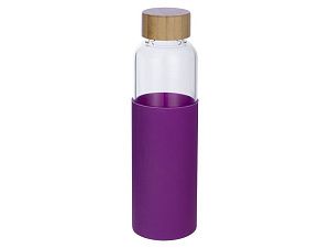 Стеклянная бутылка для воды в силиконовом чехле «Refine»