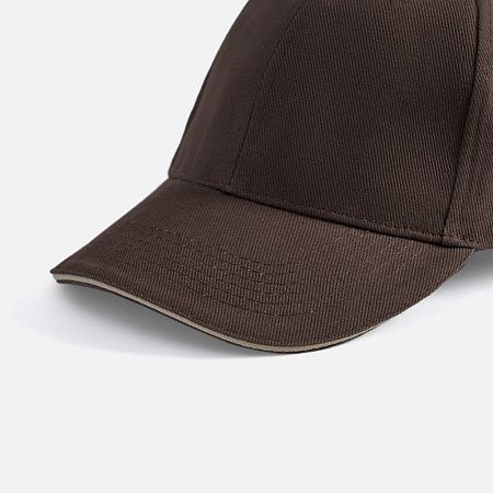 Бейсболка Buffalo, коричневая с бежевым