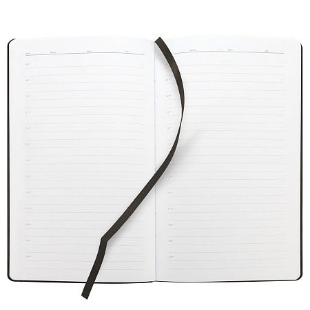 Ежедневник Knit, недатированный, черный