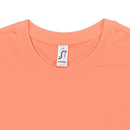 Футболка унисекс Regent 150, оранжевая (абрикосовая), размер XS