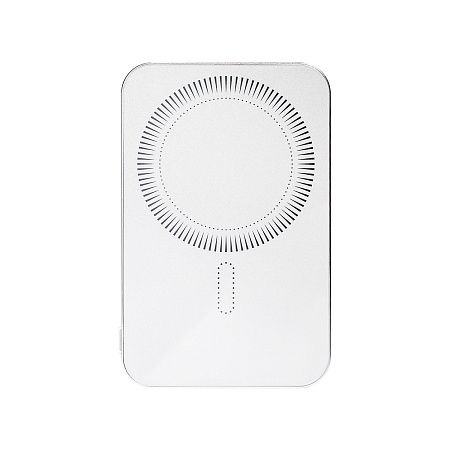 Внешний аккумулятор Artex PD 5000mAh с функцией беспроводной зарядки 15W, серебряный