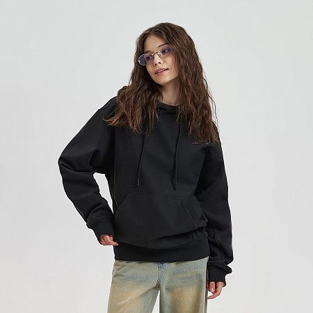 Худи релакс унисекс ADVENTURE, черный, размер 3XL/4XL