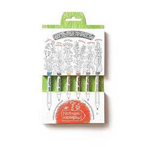 Набор цветных бумажных карандашей 6 шт.