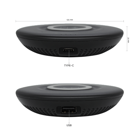 Внешний аккумулятор Tony с беспроводной зарядкой, 5000 мАч