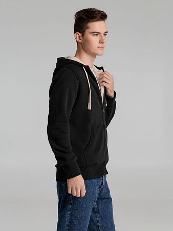 Толстовка унисекс на молнии Sherpa 280, черная, размер XXS