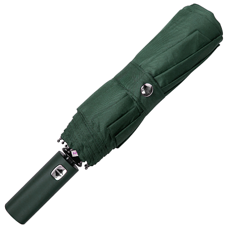 Зонт складной автоматический, Forest Lotus, диаметр 100 см, радиус 23 дюйма, 9 панелей, в подарочной коробке, зеленый