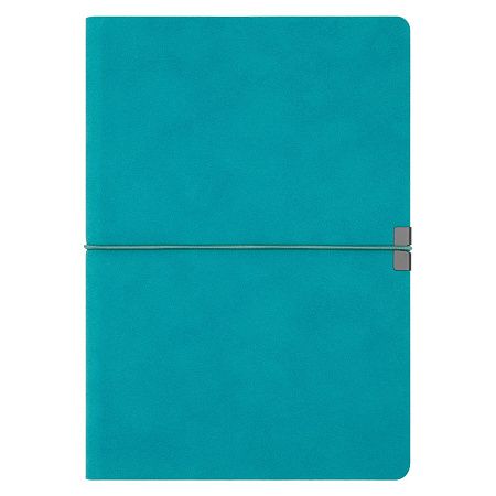 Ежедневник In Velour недатированный, бирюзовый