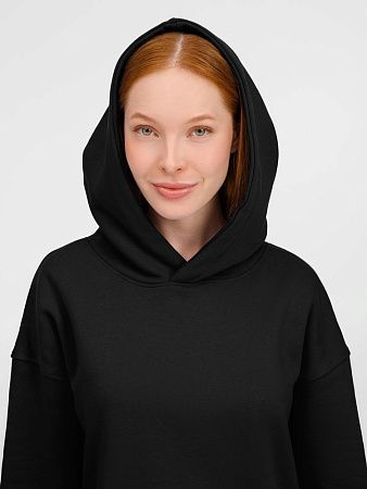 Худи оверсайз унисекс Tolla, черное, размер M/L