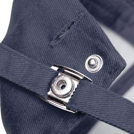 Кепка 6-панельная Oxford 300, c белым сендвичем, темно-синяя