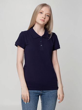 Рубашка поло женская Virma Lady, темно-синяя, размер XL