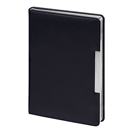 Набор подарочный Solution Duo (ежедневник City Moderna Pristine, ручка Gamma) темно-синий с  серебром