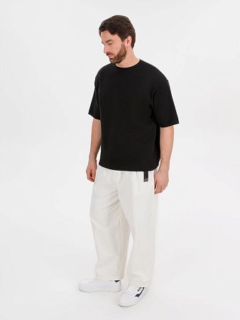 Джемпер с коротким рукавом Siluetti Volumica, черный, размер XS/S