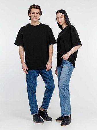 Футболка оверсайз унисекс Big Haul, черная, размер S