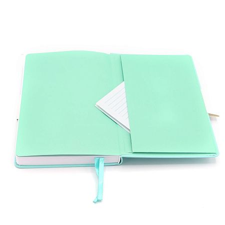 Блокнот A5 Veles в твёрдом переплёте, бирюзовый