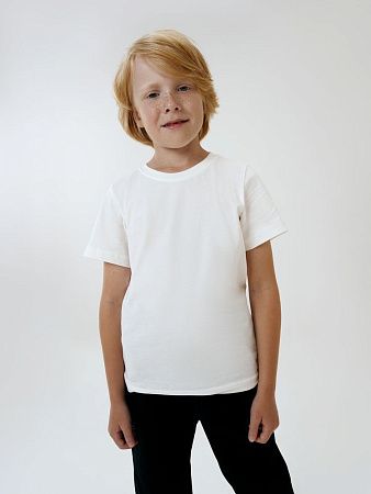Футболка детская T-Bolka Kids, белая (теплый оттенок), размер 10 лет (130-140 см)