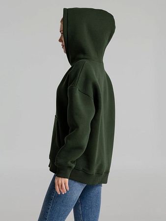 Худи Kulonga Oversize, темно-зеленый (хаки), размер M/L