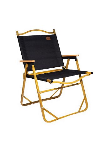 Стул MW02 складной, черный, светлое дерево