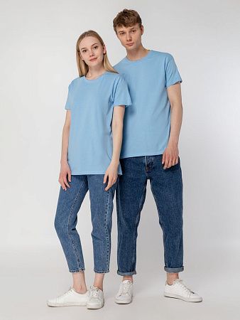 Футболка унисекс Regent 150, голубая, размер 4XL