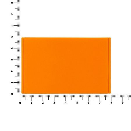 Лейбл из ПВХ Dzeta, ХL, оранжевый неон