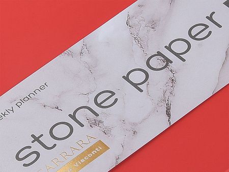 Еженедельник с каменной бумагой А5+ «Carrara»
