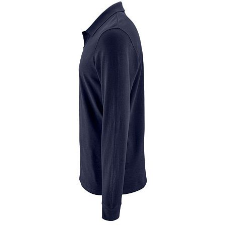 Рубашка поло мужская с длинным рукавом Perfect LSL Men, темно-синяя, размер 3XL