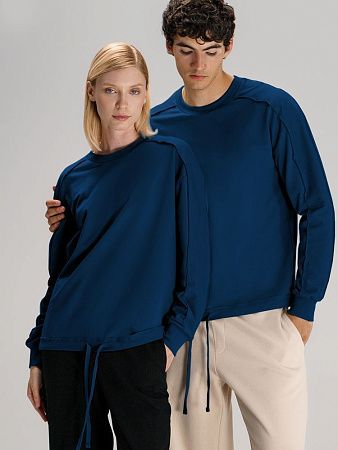 Свитшот унисекс Vozduh, темно-синий, размер XL/2XL