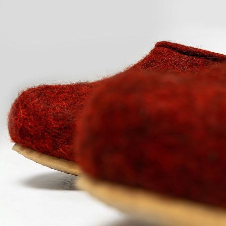 Домашние валенки Cant, красно-коричневые (терракот), размер 42